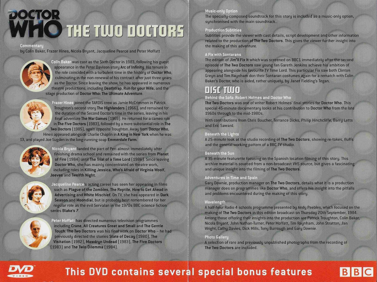 Inserts from BBCDVD 1213